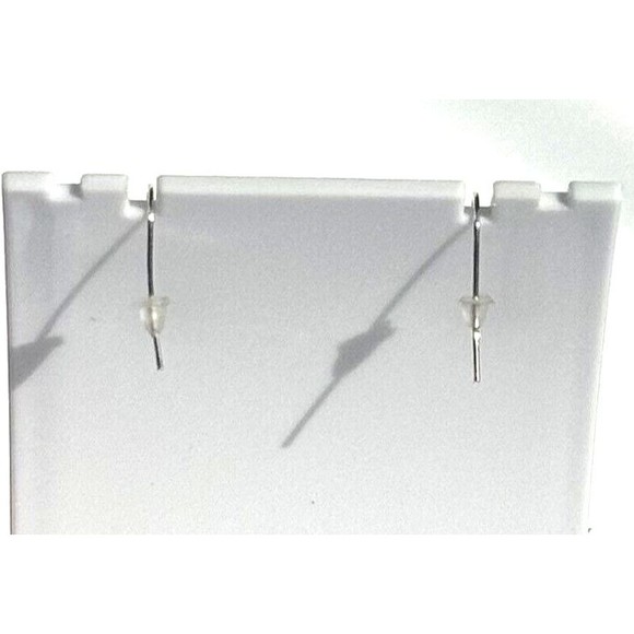 Sterling Silver Larimar Beaded Earrings 12 mm - Picture 8 of 8